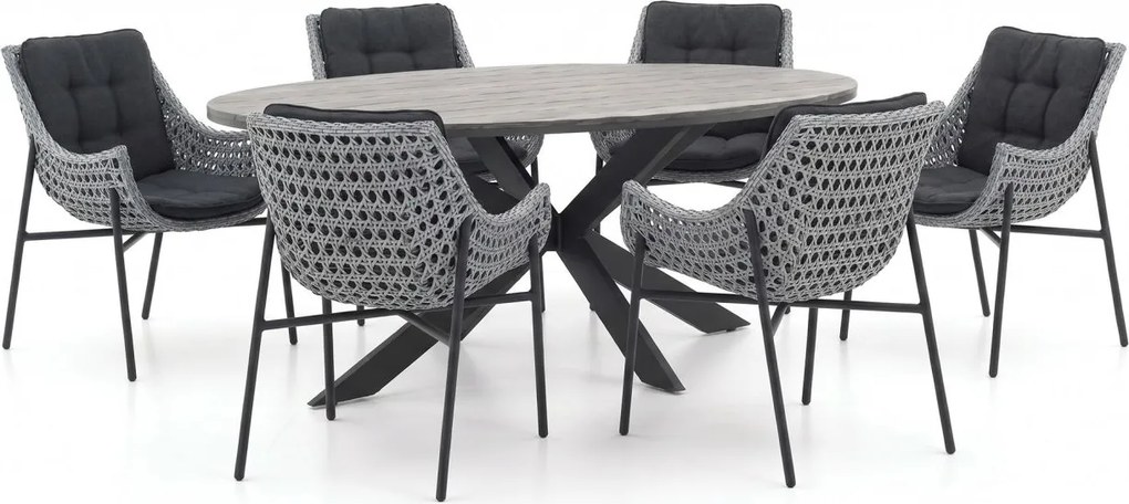 Diningset Manifesto  | 6 personen | Tuinset polywood | 7-delig | Kees Smit Tuinmeubelen