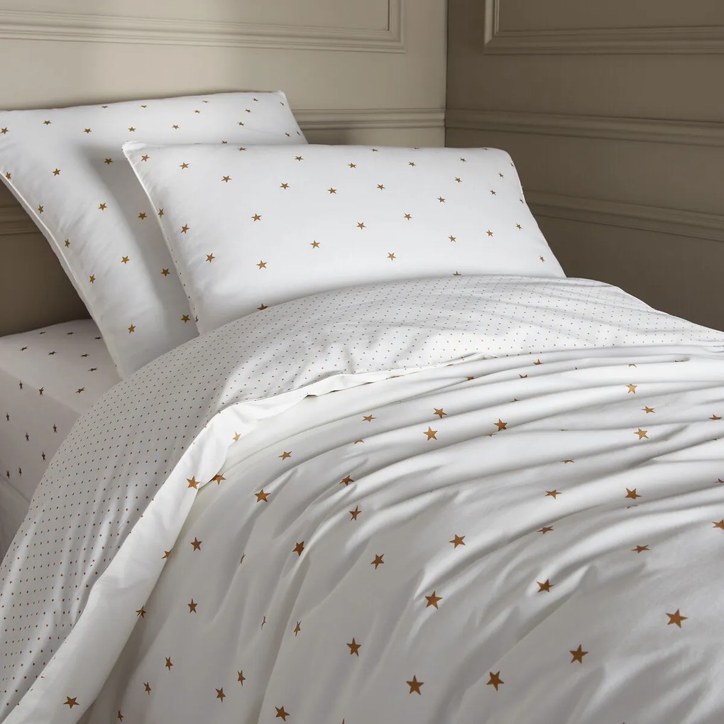 Dekbedovertrek in biologisch perkalkatoen, Stella