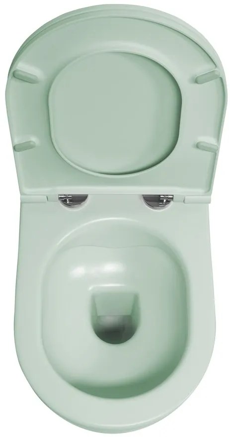 Sapho Infinity toiletpot randloos met softclose zitting mintgroen