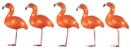 Lichtsnoer flamingo (8 lampen)
