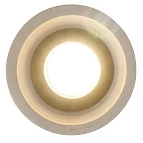 Set van 4 landelijke plafondspots beton rond - Deep