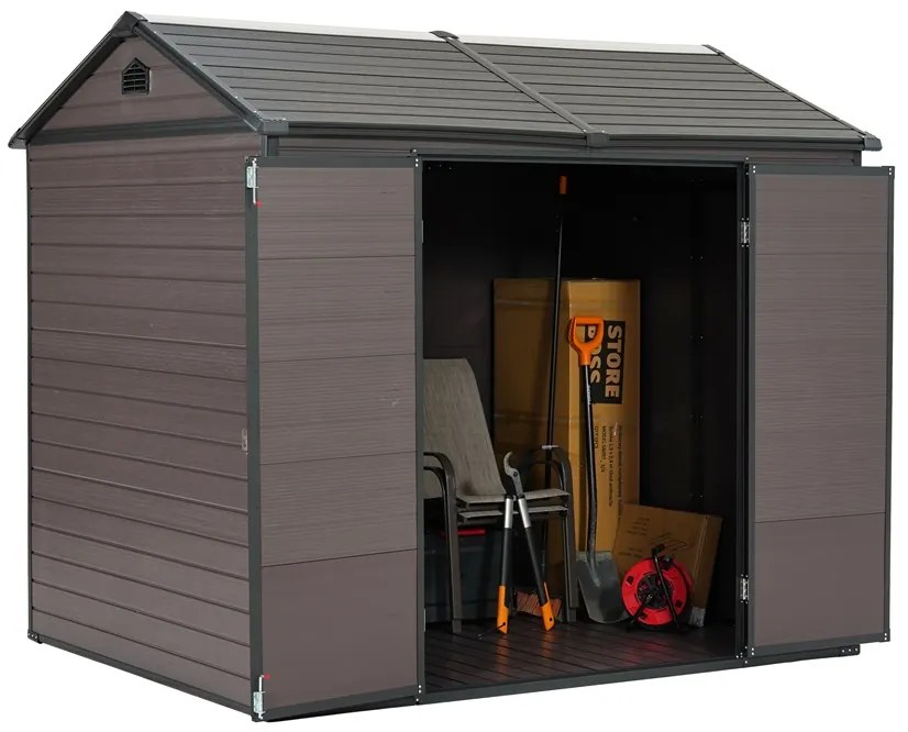 Tumba kunststof gereedschapshuis 2,4 x 1,9 m Store Boss antraciet