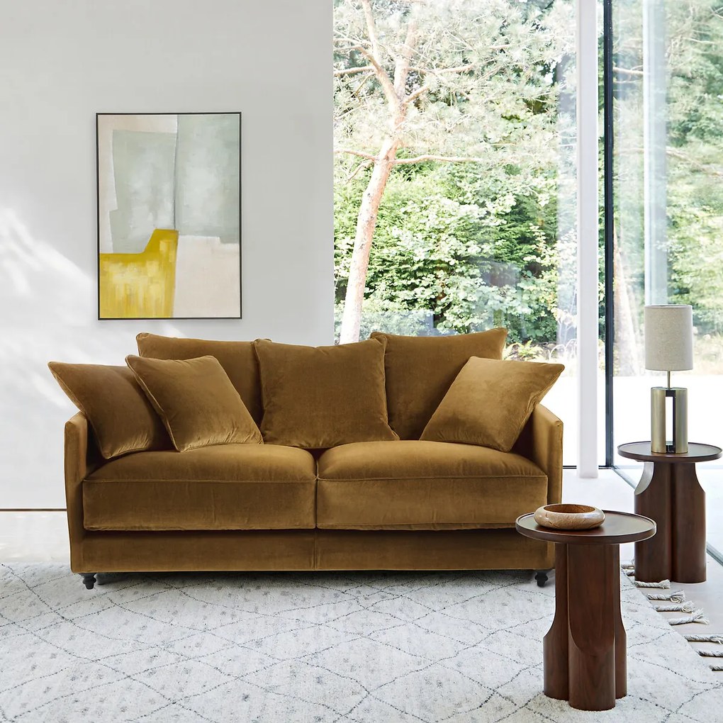 Omvormbare compacte bank in fluweel, Lazare