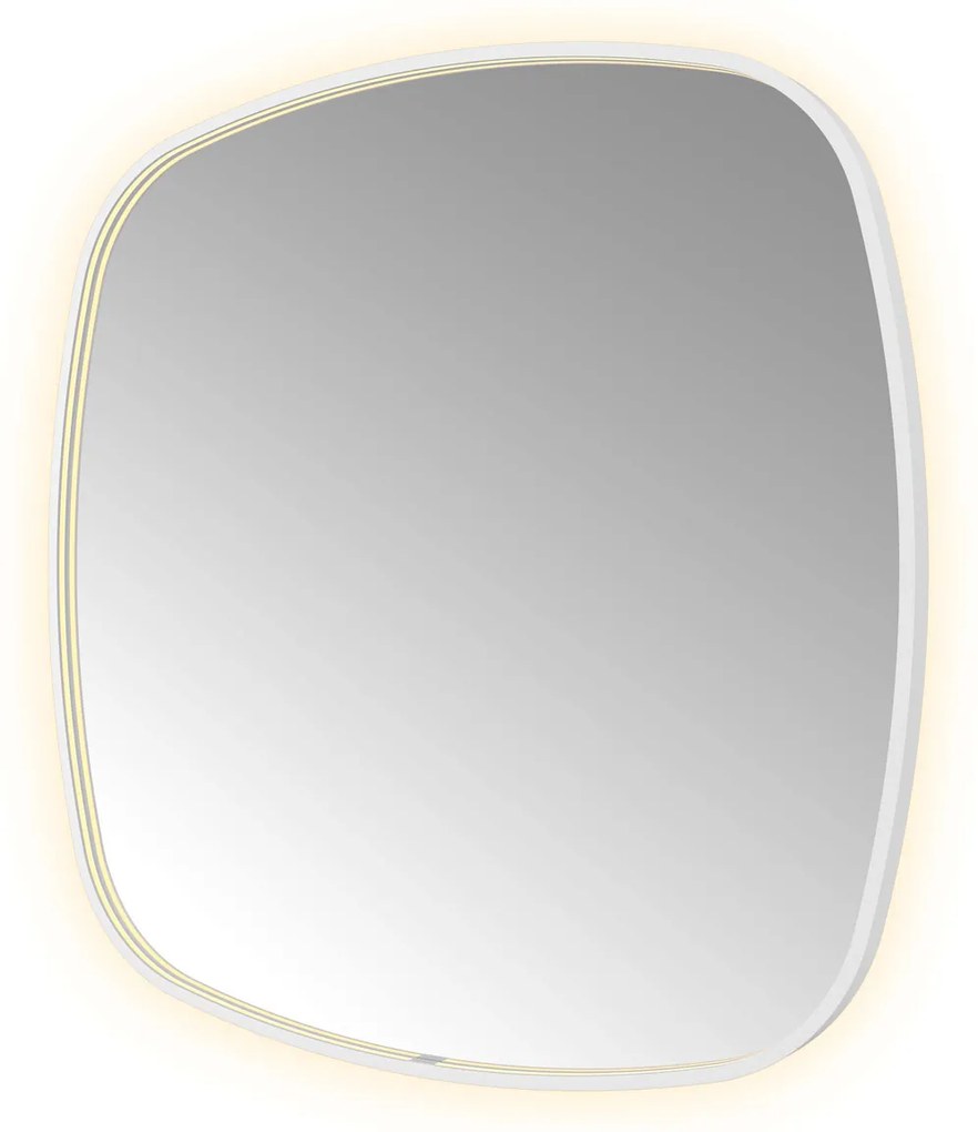 Hotbath &More Contour spiegel deens ovaal 100x100cm wit mat