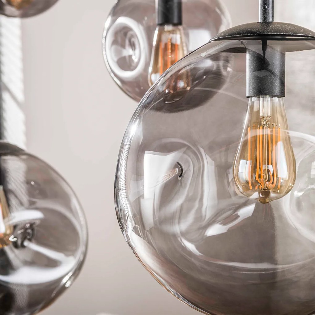 Hanglamp Glazen Bollen Organische Vorm
