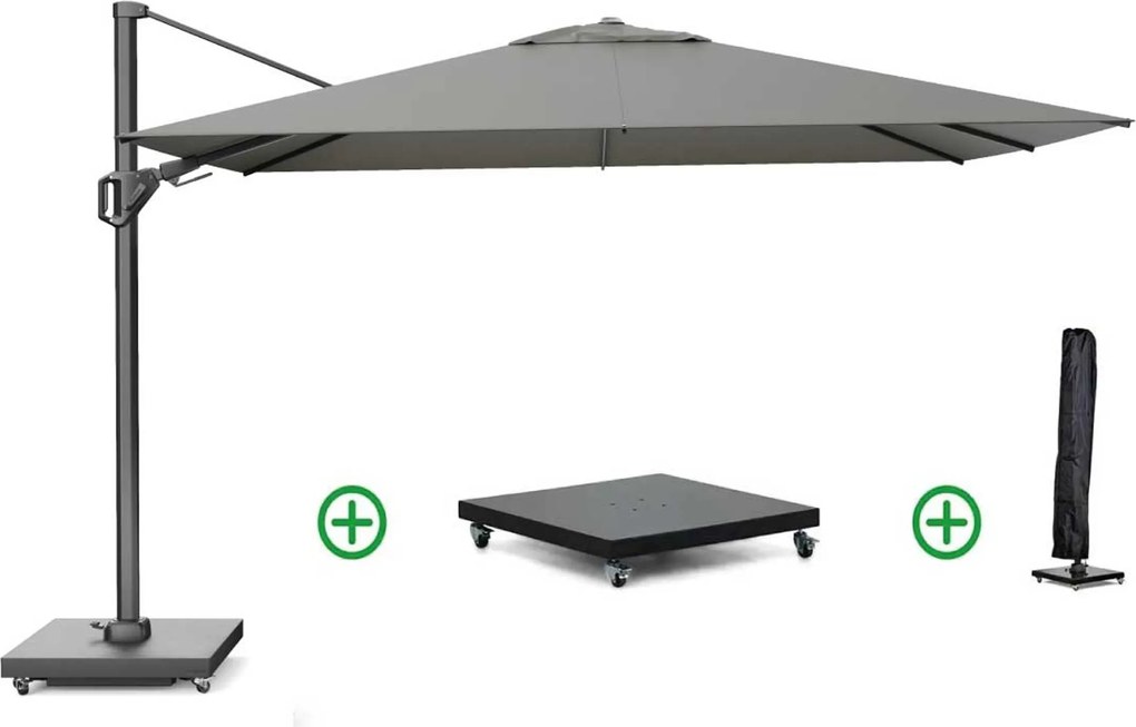 Platinum Challenger zweefparasol 2.6x3.5m T2 premium (incl. voet en hoes) Manhattan