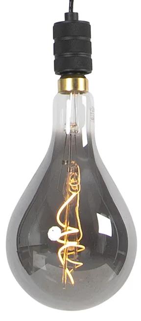 Hanglamp incl. A165 spiraal filament smoke glas - Cavalux Modern Minimalistisch E27 Binnenverlichting Lamp