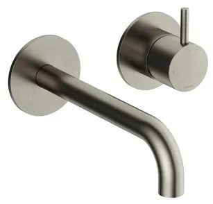 Hotbath Cobber Afbouwdeel - voor wastafelkraan - 18cm uitloop - Geborsteld Nikkel CB105EXT18GN