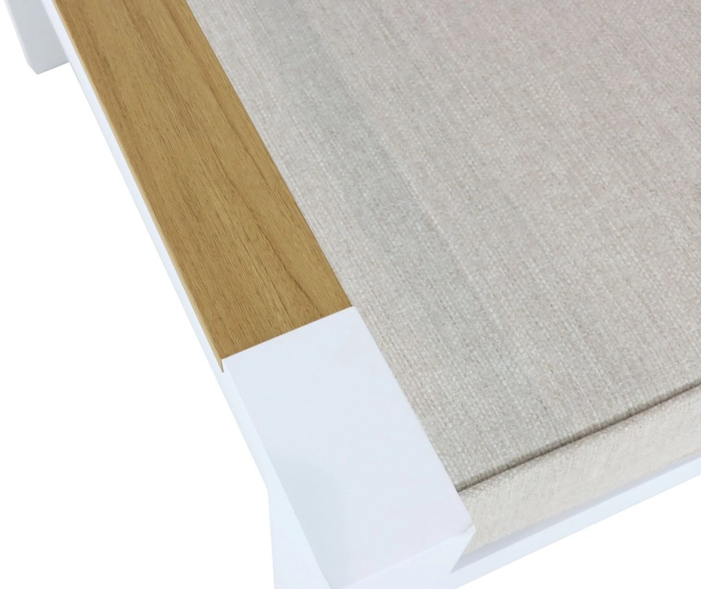 Tuinstoel Aluminium/Polywood (teakfinish) Wit Lifestyle Garden Furniture Bilbao