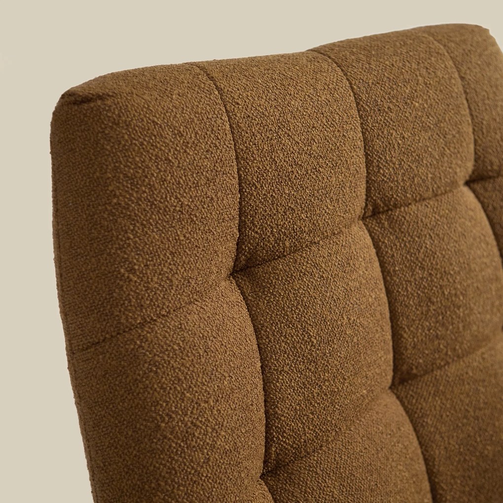 Draaibare Fauteuil Caramel Boucle