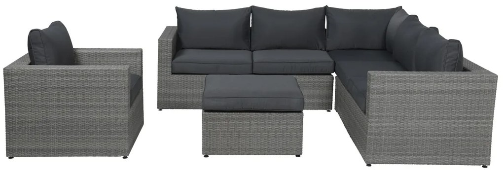 Garden Impressions Altea loungeset 5-delig incl. lounge tuinstoel - grijs