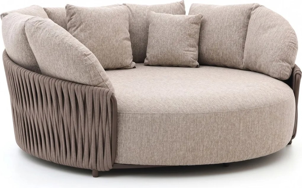 Tuinbed SUNS | Aluminium | Taupe - Naturel - Bruin | Ligstoel tuin | Strandbed  | Kees Smit Tuinmeubelen