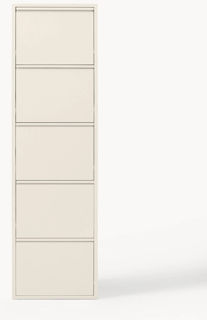 Wand schoenenkast Caruso met opklapbare planken