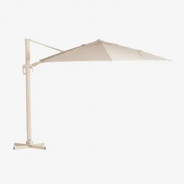 Parasol 290 Cm In Stof En Aluminium Cannes Tapioca Beige - Sklum