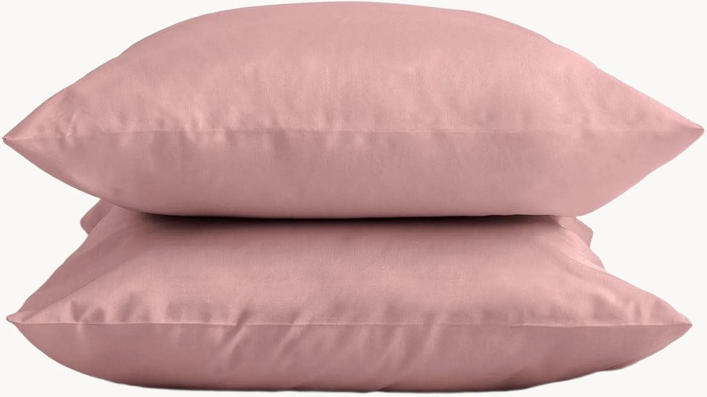 Katoenen perkal kussenslopen Mauve, 2-delig
