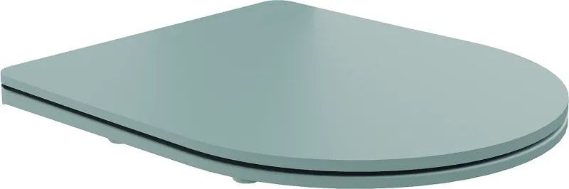 Mexen toiletbril met zachte sluiting, slim, duroplast, lichtgroen mat - 39740048