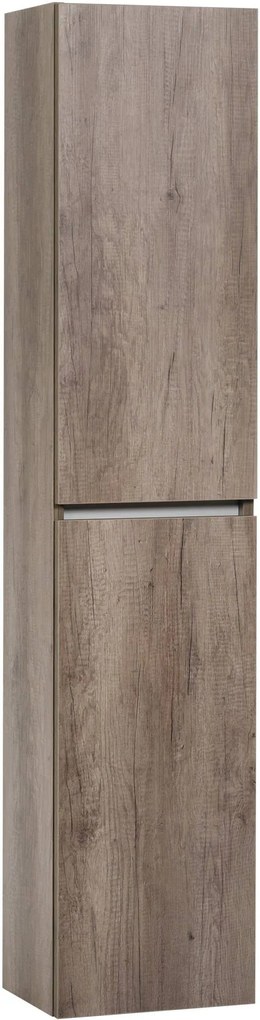 Ben Limara Hoge kast rechts 35x29x165 cm Nebraska Eiken/Aluminium