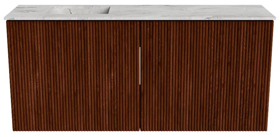 Mondiaz Joya DLux 90cm toiletmeubel ruby met wastafel faye links zonder kraangat glace