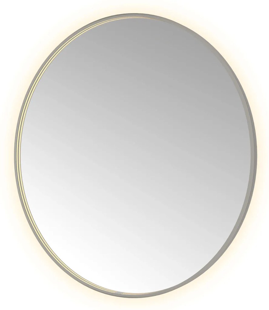 Hotbath &More Round spiegel 120cm geborsteld gunmetal PVD