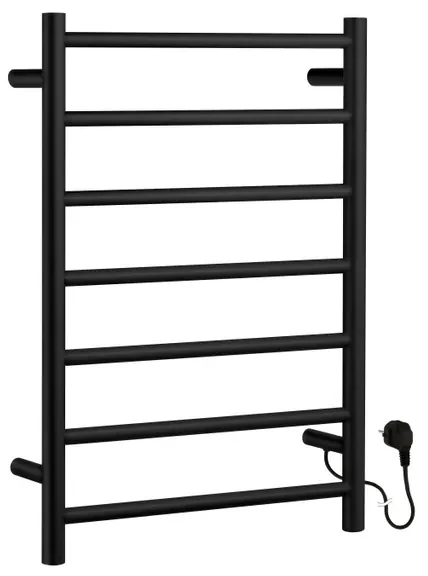 Smedbo Dry Handdoekradiator - 50x68.9cm - ophangen - RVS Mat Zwart FB700