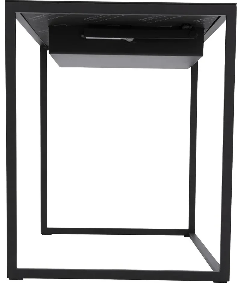 Goossens Nachtkastje Wing, 45 cm breed x 55 cm hoog x 45 cm diep met opbergbakje links