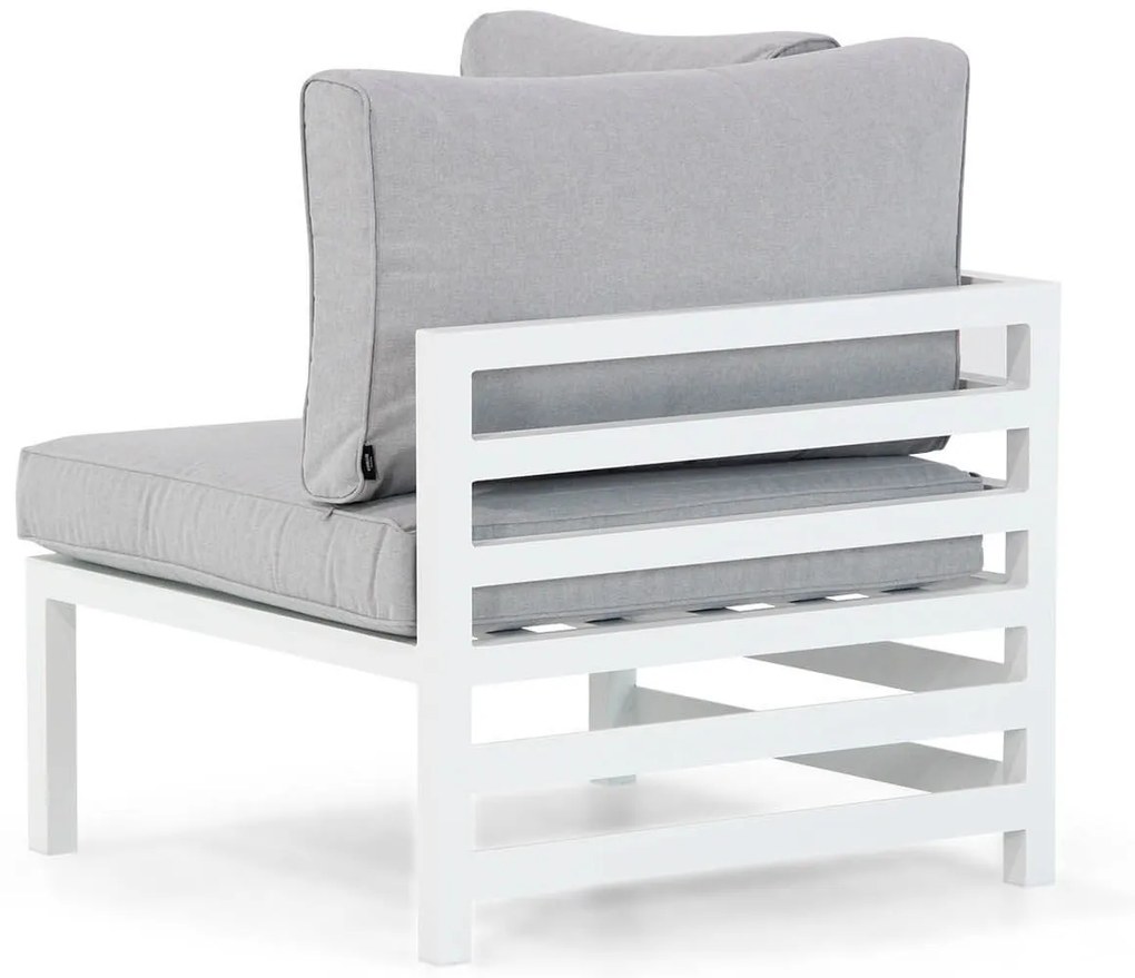 Hoek loungeset 6 personen Aluminium Wit  Domani Furniture Linde