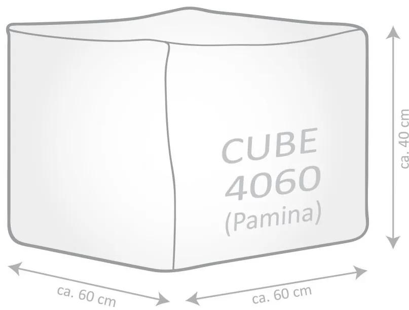 Sitting Point Poef Cube Pamina - White