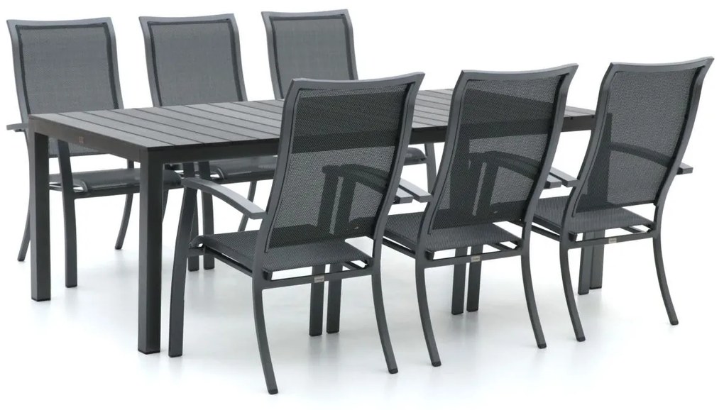 Bellagio Lugo/Fidenza 220cm dining tuinset 7-delig stapelbaar