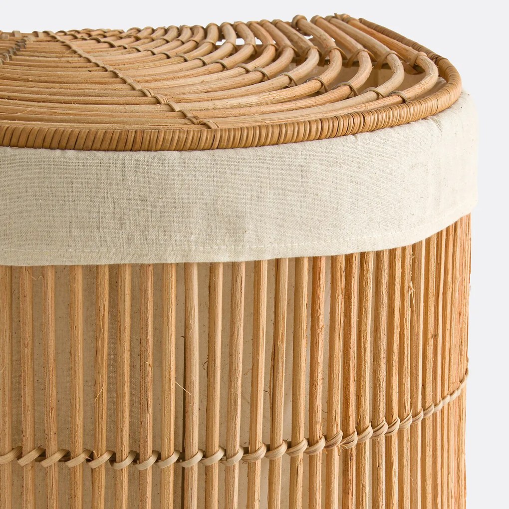 Linnenmand in ajour rotan, Rotuni
