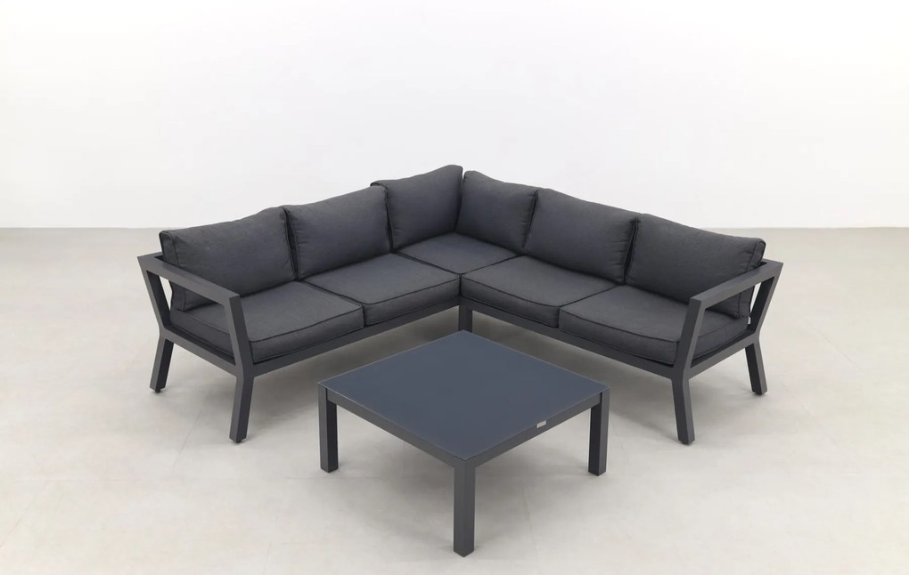 Calgary aluminium loungeset - Carbon