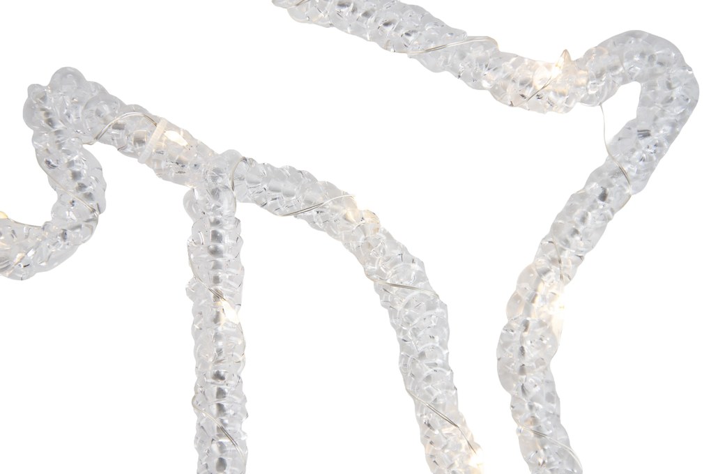 Set van 3 kerst prikspots wit herten incl. LED met timer IP44 - Shika