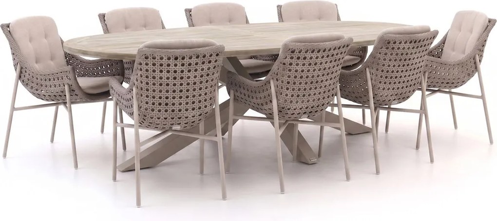 Diningset Manifesto  | 8 personen | Tuinset teakhout | 9-delig | Kees Smit Tuinmeubelen