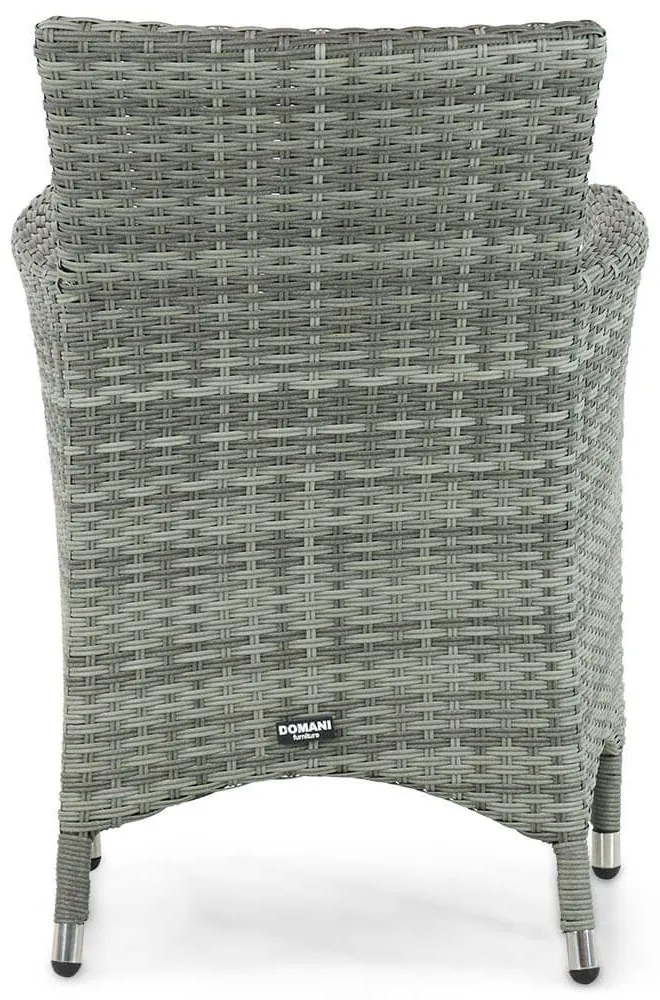 Tuinset 4 personen 150 cm Wicker Grijs Domani Furniture Miami/Venustas