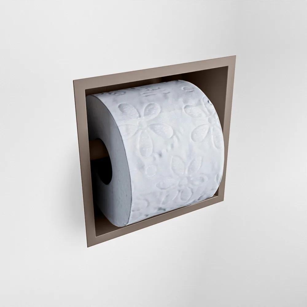 Mondiaz Easy Cube toilet rolhouder 16x8.6cm smoke