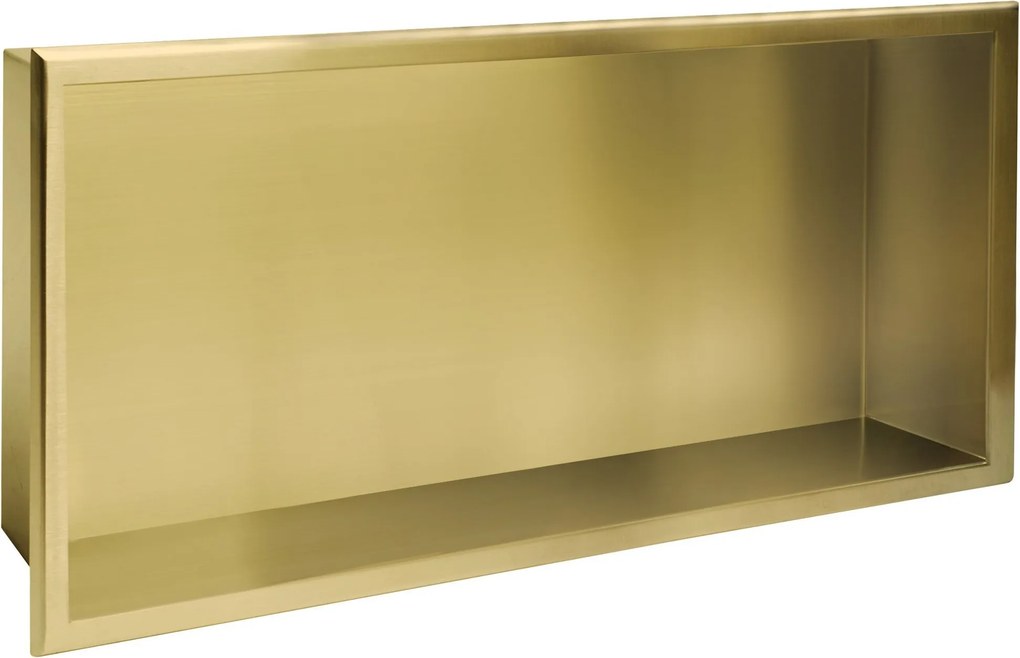 bathroom shelf 30x60 gold brush
