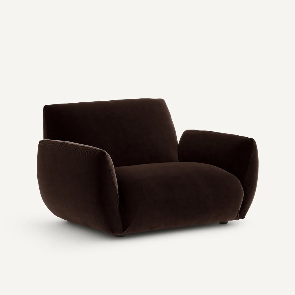 Fauteuil in fluweel, Spogano