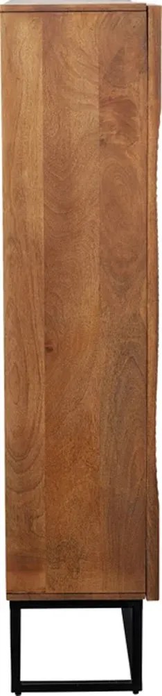 Unieke Kast Met Houtsnijwerk Deuren - 76x30x140cm.