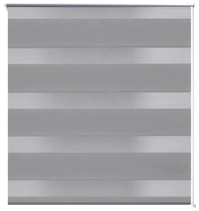 vidaXL Duo rolgordijn 120 x 230 cm grijs
