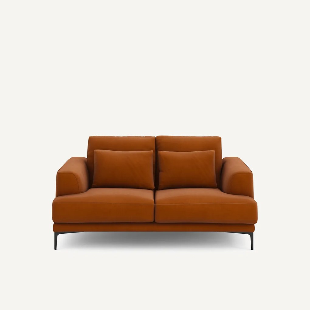 2-zits bank in linnen fluweel, Marsile