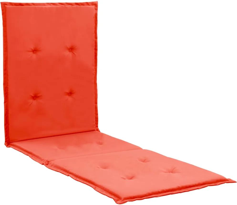 Loungestoelkussen 180x55x3 cm rood