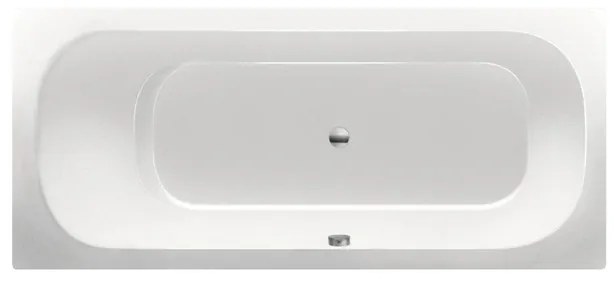 Xenz Aruba Ligbad - 170x75x48 - afvoer Midden - acryl - wit 6801-01