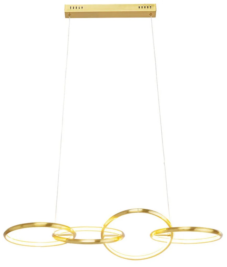 Kare Design Galaxy LED Design Hanglamp Gouden LED Ringen