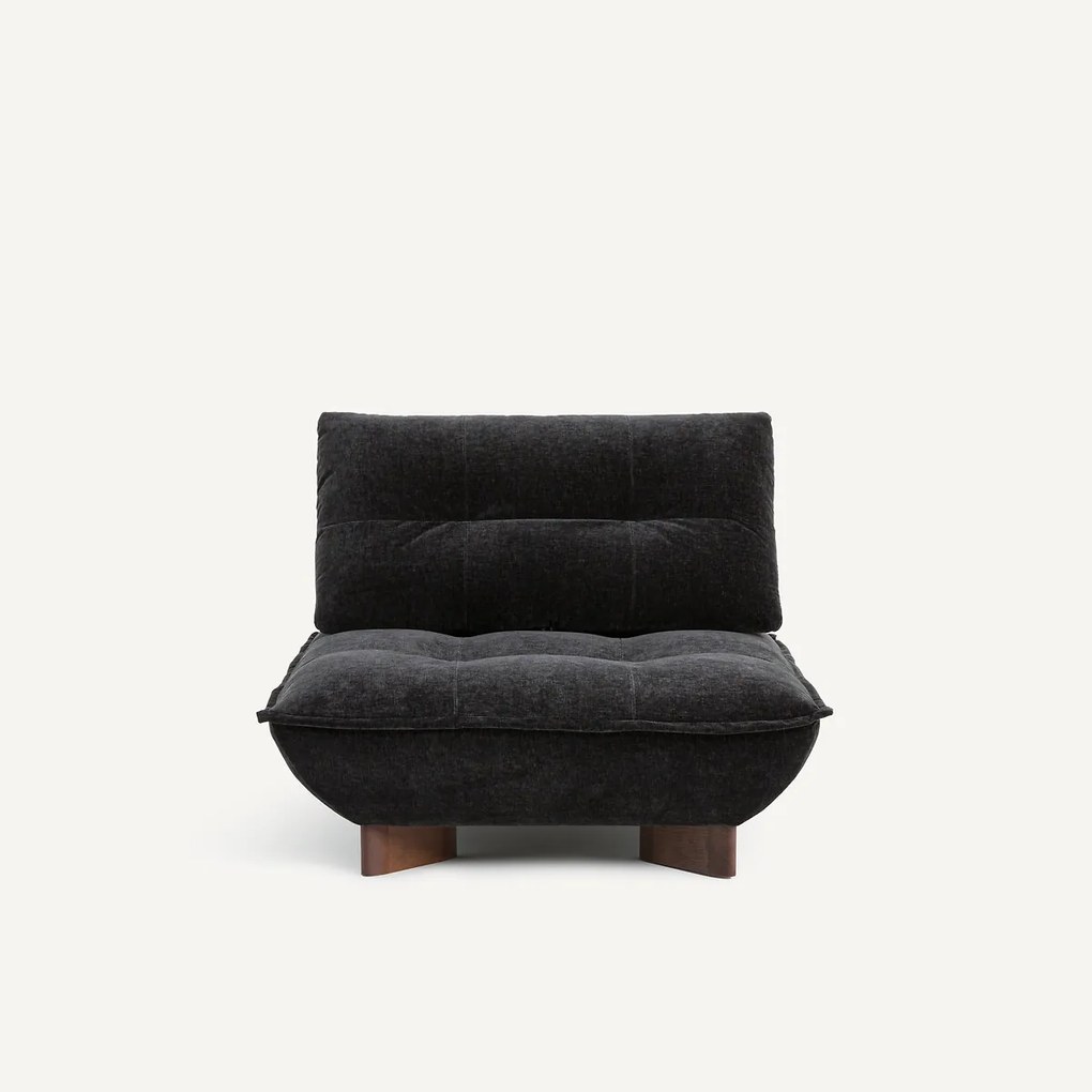 Modulaire zetel in chenille fluweel, Kaori