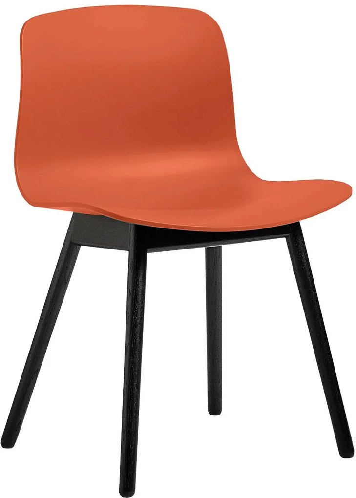 Hay About a Chair AAC12 stoel met zwart eiken onderstel Orange
