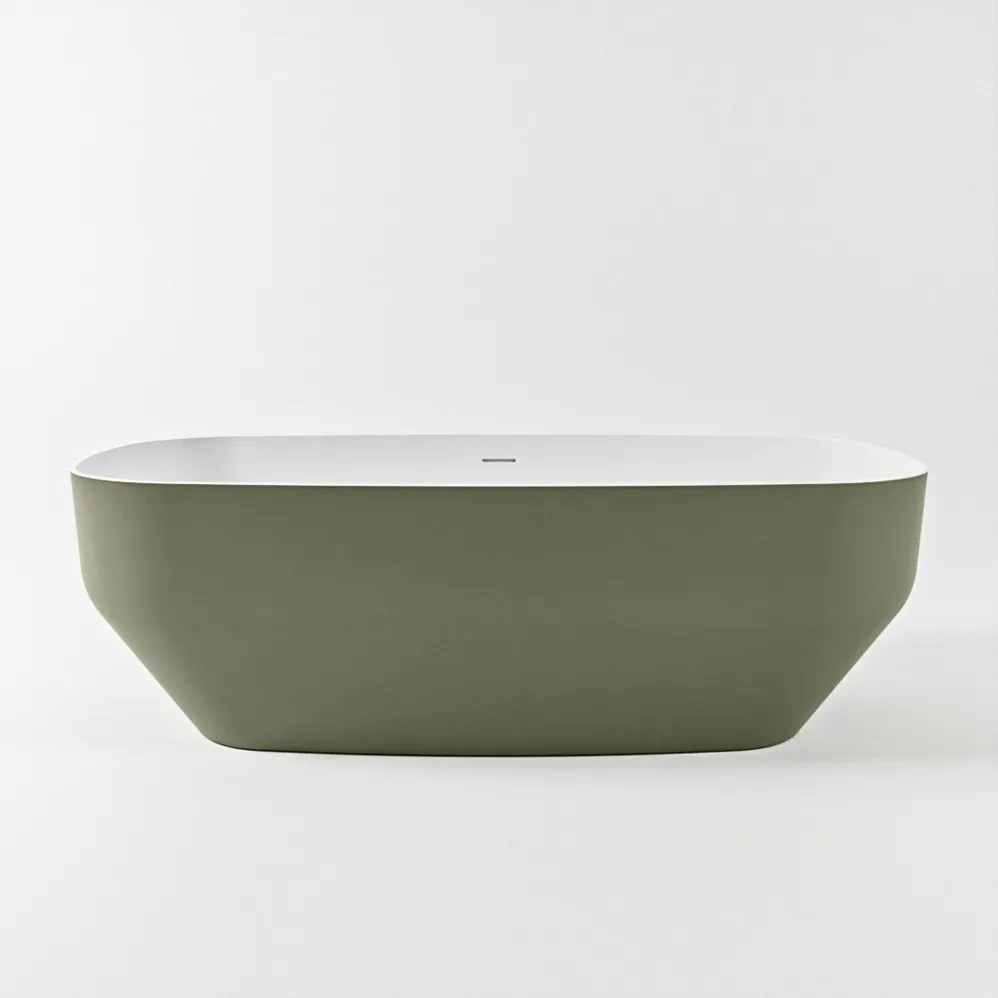 Mondiaz Stone vrijstaand bad 170x75cm kleur army/talc