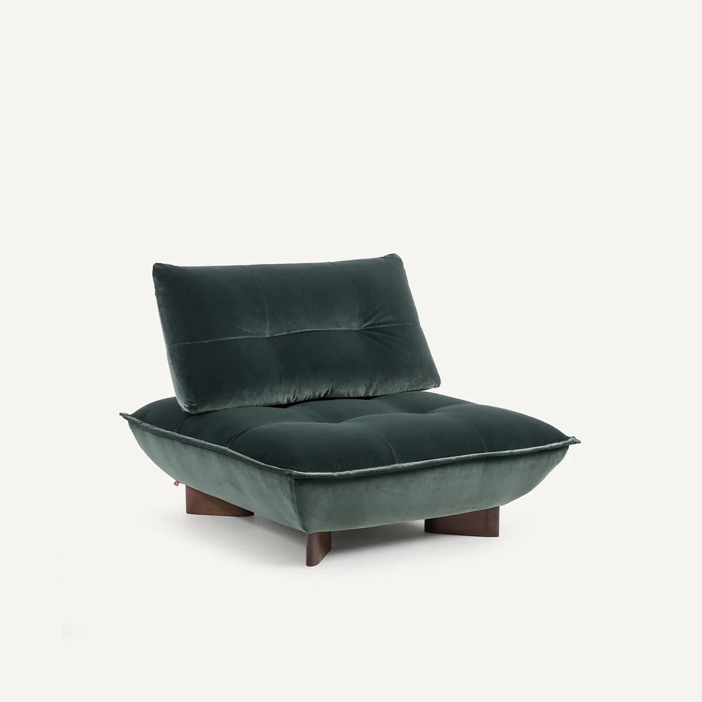 Modulaire fauteuil in fluweel, KAORI