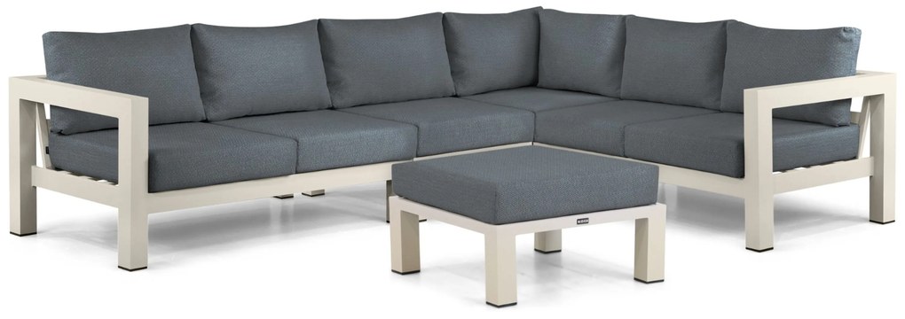 Hoek loungeset 6 personen Aluminium Taupe Lifestyle Garden Furniture Luca