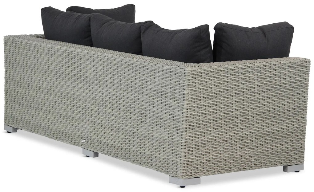 Stoel en Bank Loungeset 5 personen Wicker Grijs  Garden Collections Toronto/Zaga