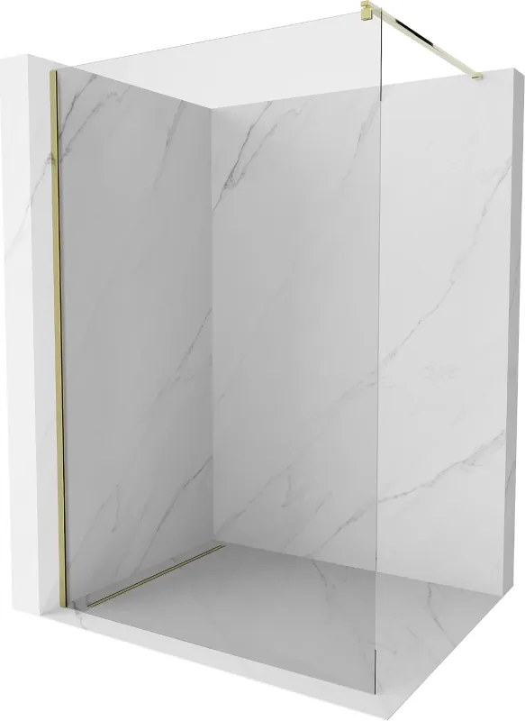 Mexen Kioto Inloopdouchewand 70 x 200 cm, transparant 8 mm, goud - 800-070-101-50-00