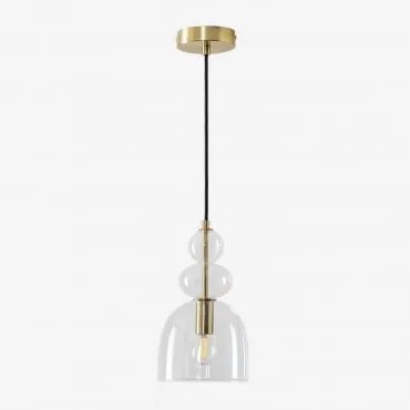 Bezany Hangende Plafondlamp Van Glas Transparant - Sklum